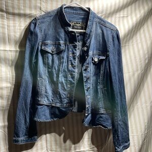 White House Black Market Blue Jean Jacket